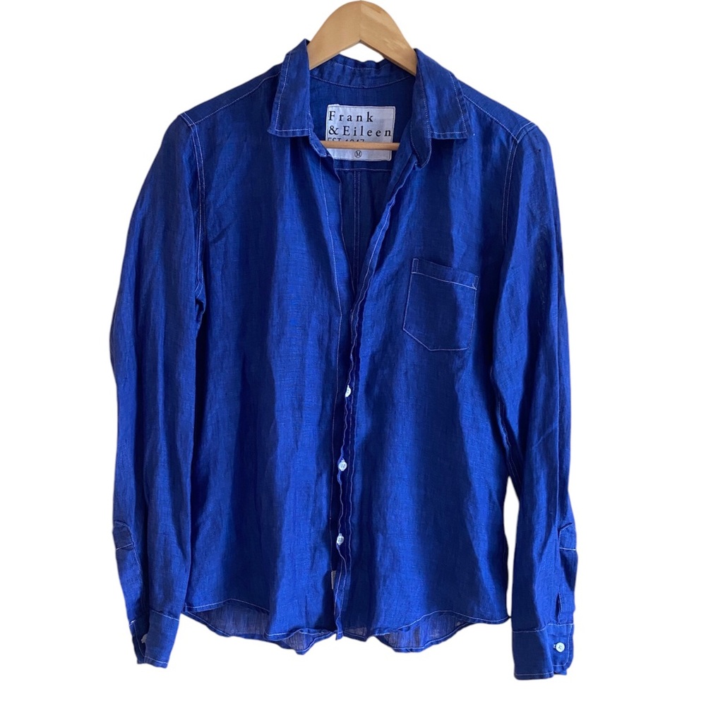 Frank & Eileen Royal Blue Button-Up Shirt